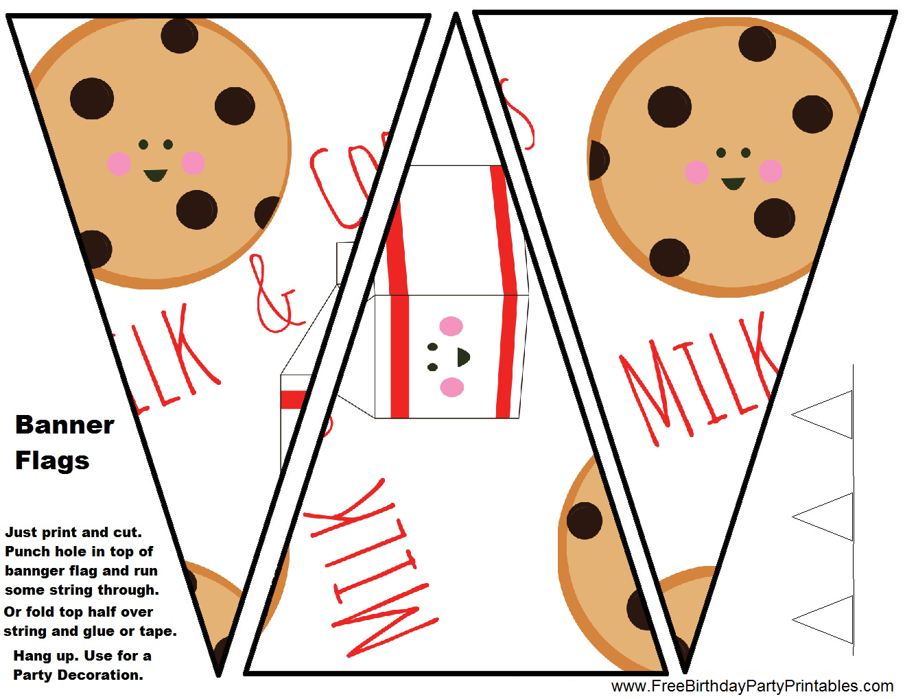 Milk And Cookie Free Birthday Party Printables